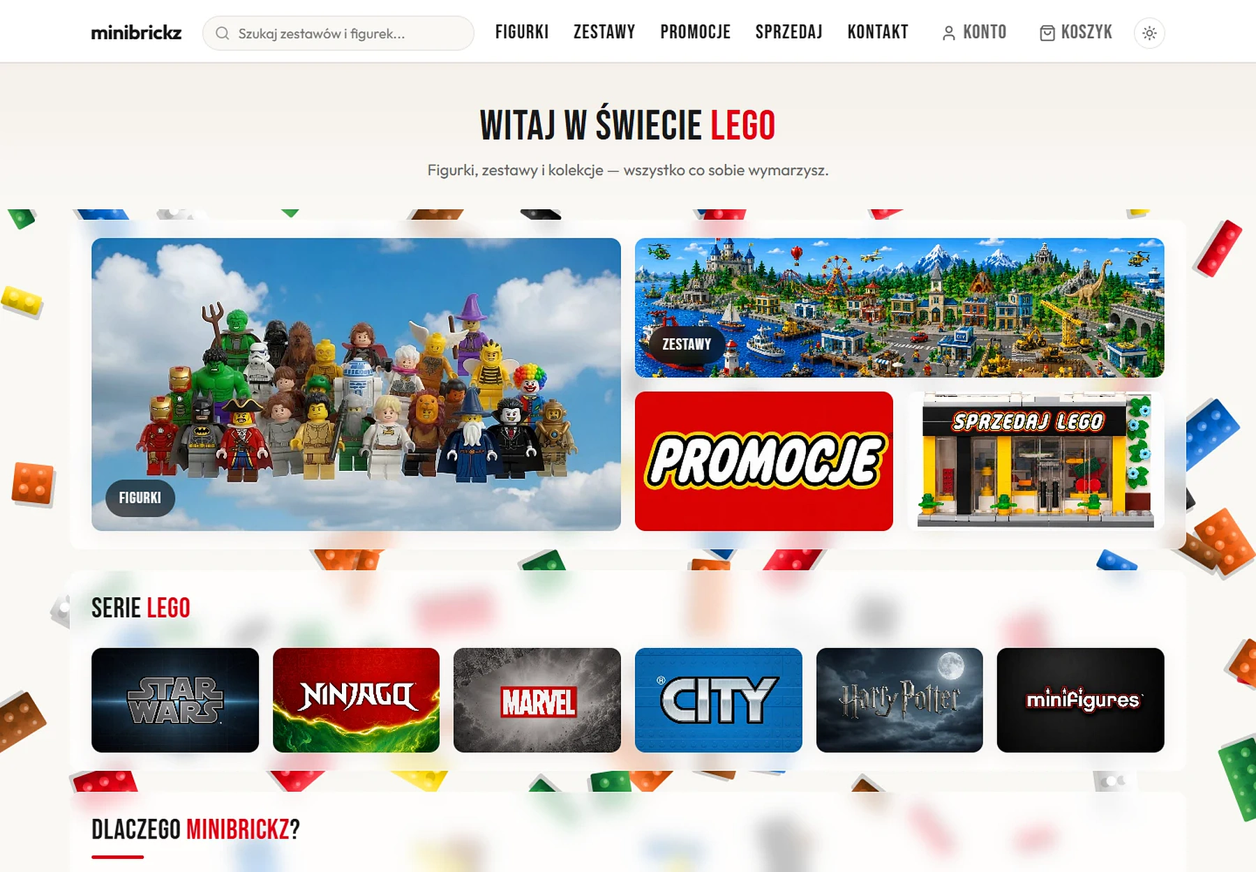Strona główna sklepu Minibrickz z figurkami i zestawami LEGO